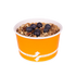 Orange Karat 20oz Food Container with yogurt parfait