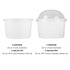 White Karat 20oz Food Containers with flat and dome lid