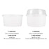 White Karat 24oz Food Containers with dome lid and flat lid
