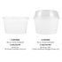 White Karat 28oz Food Containers with flat and dome lid