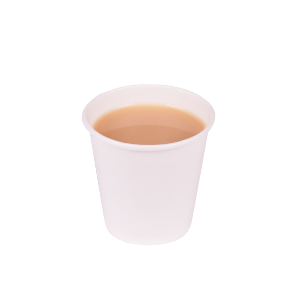 White Karat 2oz Food Container with tea