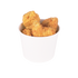 White Karat 32oz Food Containers with fried chicken inside