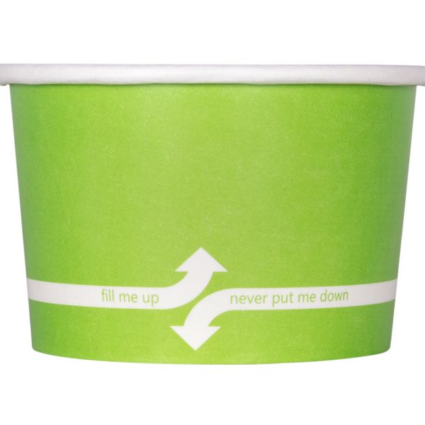 Green Karat 4oz Food Containers with generic print