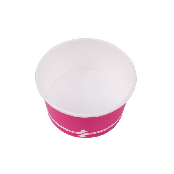 Pink Karat 4oz Food Containers inside from top view