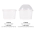 White Karat 4oz Food Containers with matching flat and dome lid