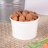 White Karat 4oz Food Containers with almonds