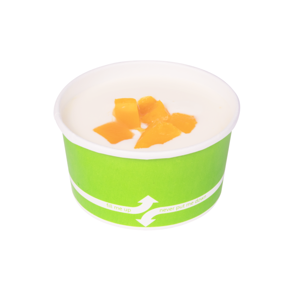Green Karat 6oz Food Containers with yogurt and fruit