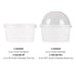 White Karat 6oz Food Containers with flat and dome lid