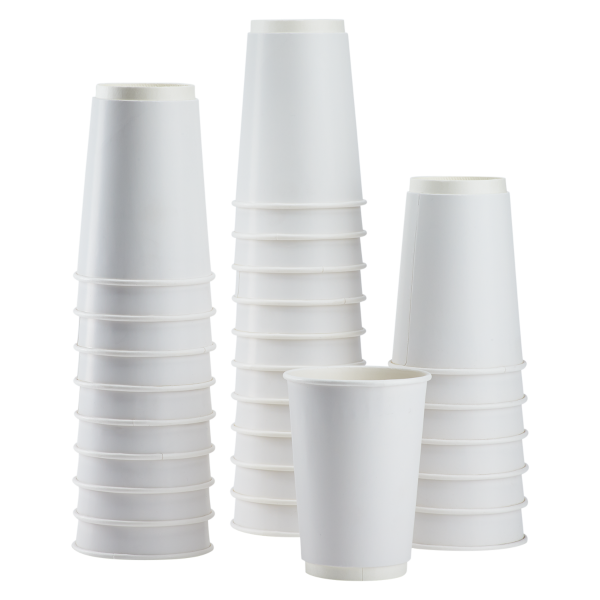 White Karat 16oz Insulated Paper Hot Cups