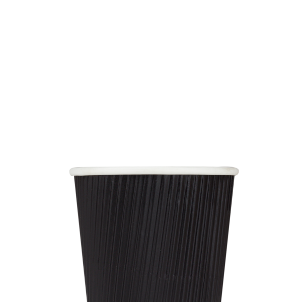Disposable Coffee Cups - 8oz Ripple Paper Hot Cups - Kraft (80mm) - 500 ct, Coffee Shop Supplies, Carry Out Containers