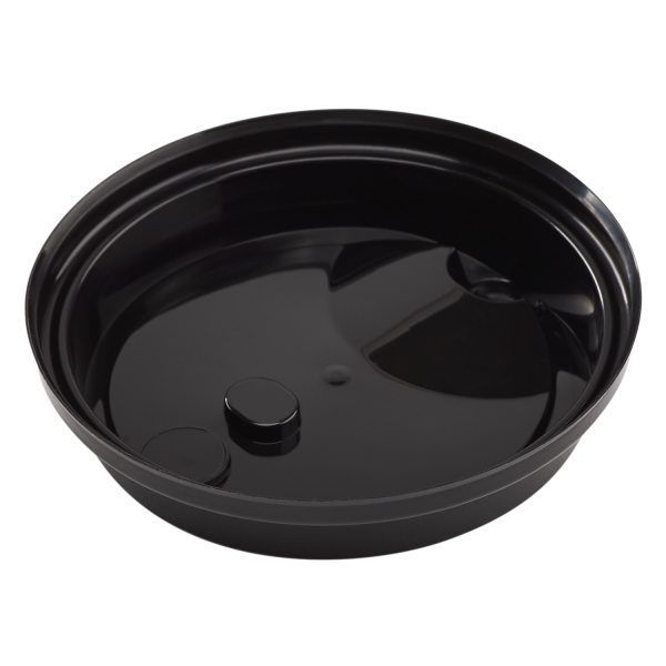 Black Karat 90mm Sipper Dome Lid for 16/24 oz Tall Premium PP Plastic Cup