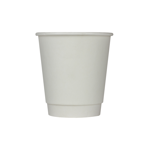 Karat 8oz Insulated Paper Hot Cups (80mm), White - 500 pcs