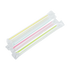 Karat 7.5'' Boba Straws Poly Wrapped (10mm), Mixed Striped Colors - 2,000 pcs