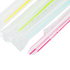 Karat 7.5'' Boba Straws Poly Wrapped (10mm), Mixed Striped Colors - 2,000 pcs