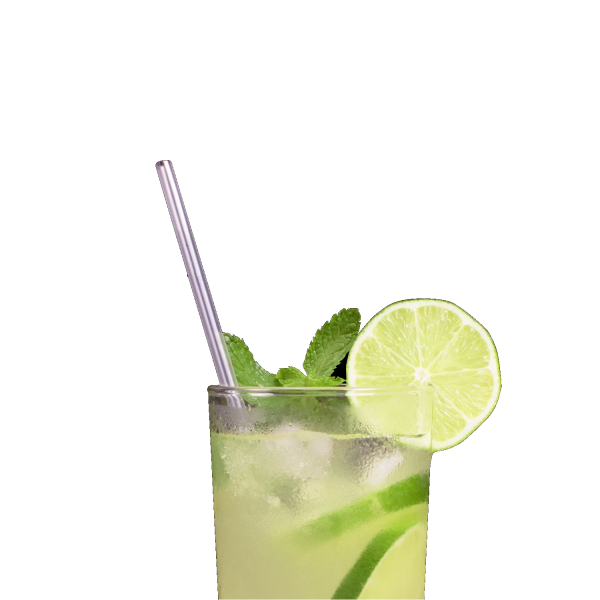Clear Karat 10.25'' Jumbo Straw in cocktail