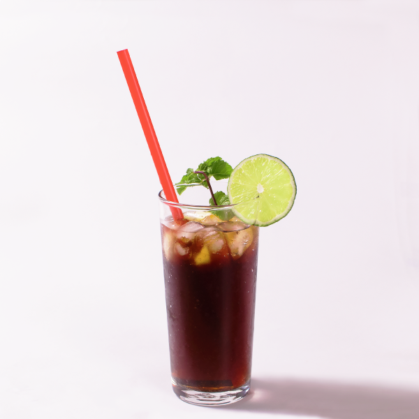 Red Karat 10.25'' Straw in cocktail