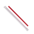 Karat 7.75'' Giant Straws (8mm) Paper Wrapped, Red - 7,500 pcs