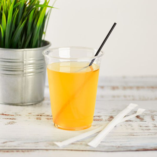 [5,000 ct] Stir Straws | Individually Wrapped | Black, PP (7.5 ...