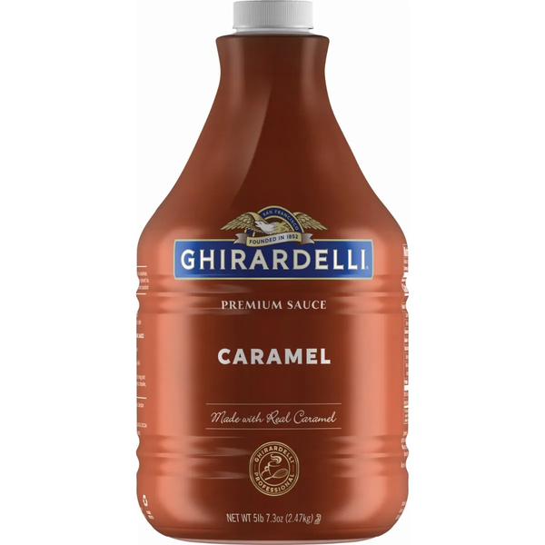 Ghirardelli Caramel sauce in bronze 87.3 oz bottle