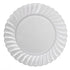 White Karat 10.25" PS Plastic Scalloped Plate