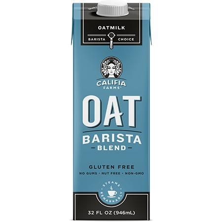 Oat milk 32 fl oz container with twist off resealable lid