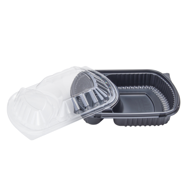 1pc Portable Plastic Sealed Multiple Compartment Microwaveable