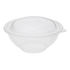 Karat 24 oz Round PET Plastic Salad Bowls with Lids