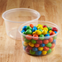 Clear Karat 12 oz PP Plastic Deli Container with candy
