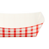 Red and White Karat 1.0 lb Food Tray