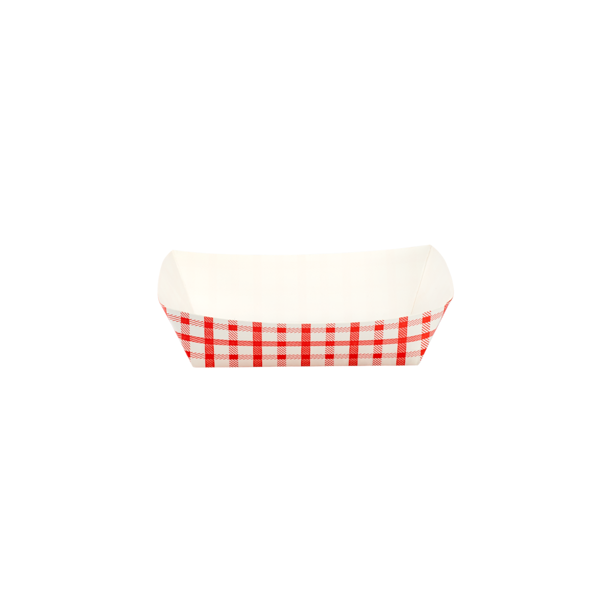 Red and White Karat 2.0 lb Food Tray