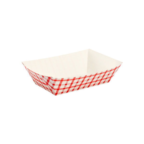 Karat Food Tray - Shepherd's Check (Red) - 2.5 lb