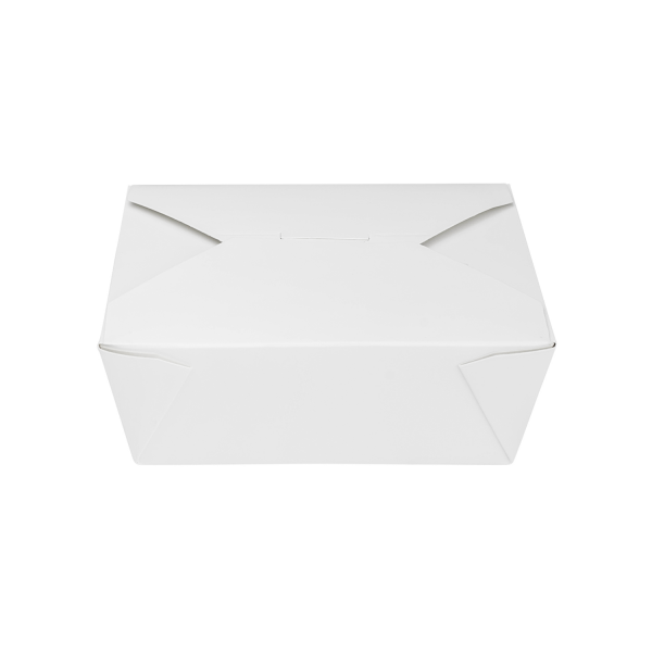 White Karat 48 fl oz Fold-To-Go Box