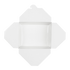 White Karat 48 fl oz Fold-To-Go Box open from above