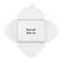 White Karat 48 fl oz Fold-To-Go Box open from below
