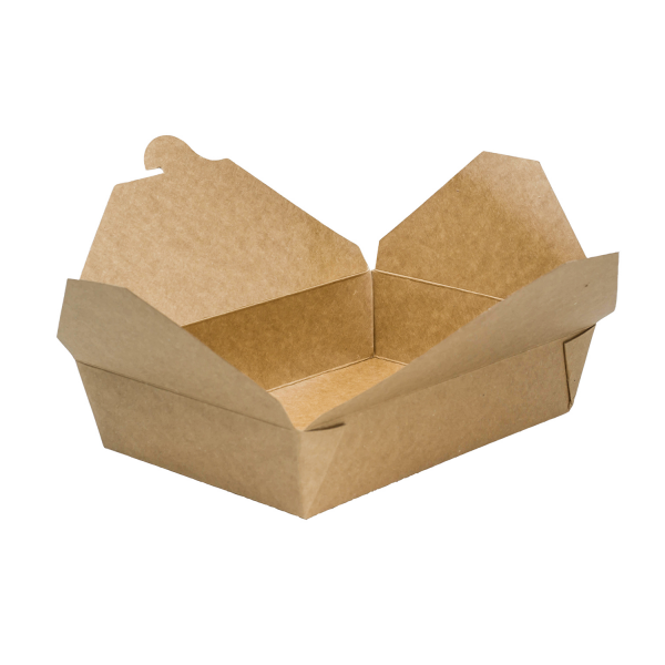 Kraft Karat 54 fl oz Fold-To-Go Box open