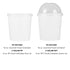 White Karat 16 oz Gourmet Food Container with flat and dome lid