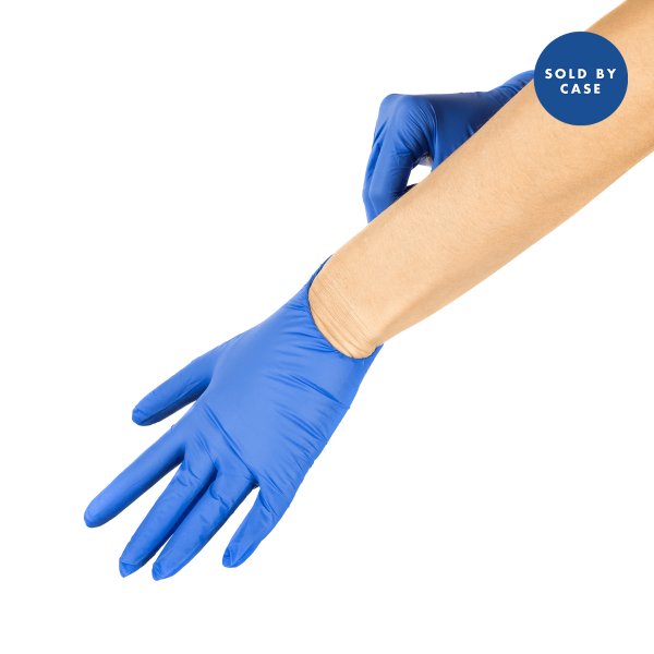 Karat Synthetic Vinyl Powder-FREE Glove (Blue), Large - 1,000 pcs