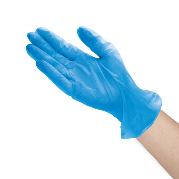Karat Vinyl Powder-FREE Glove (Blue), Small - 1,000 pcs