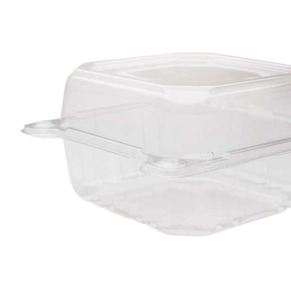 5 Square Plastic Hinged Container