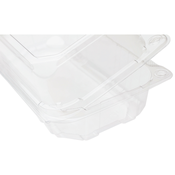 Clear Karat 9" x 5" PET Plastic Hinged Containers