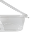 Clear Karat 12 oz PET Plastic Hinged Deli Container