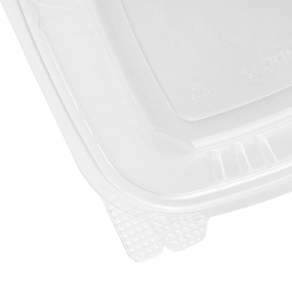 Karat 32 oz PET Plastic Hinged Deli Container - 200 pcs