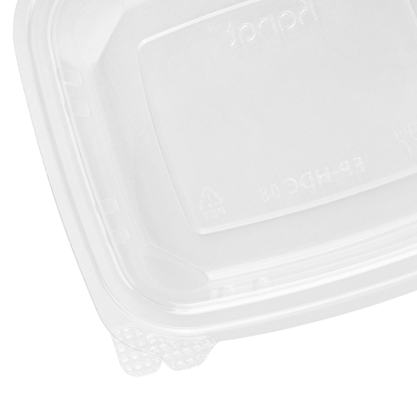 Karat 8 oz PET Plastic Hinged Deli Container - 200 pcs