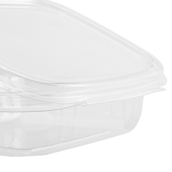 Karat 8 oz PET Plastic Hinged Deli Container - 200 pcs