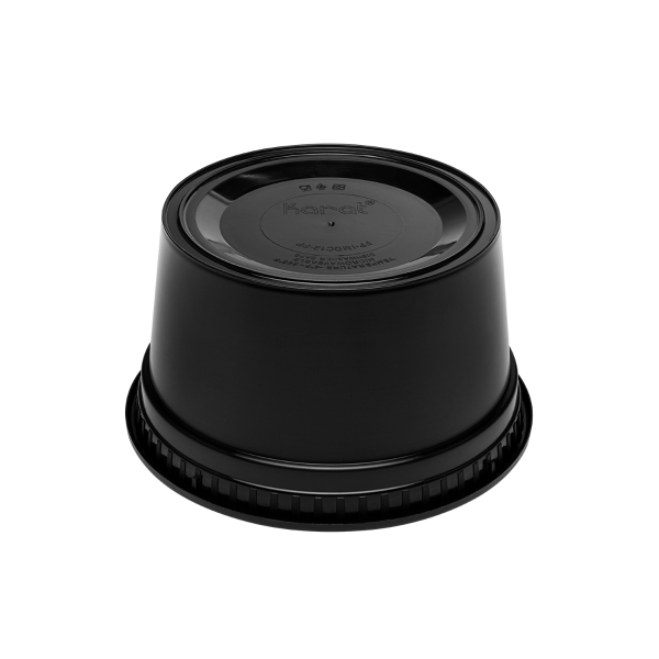 Karat 12 oz Black PP Injection Molded Round Deli Container