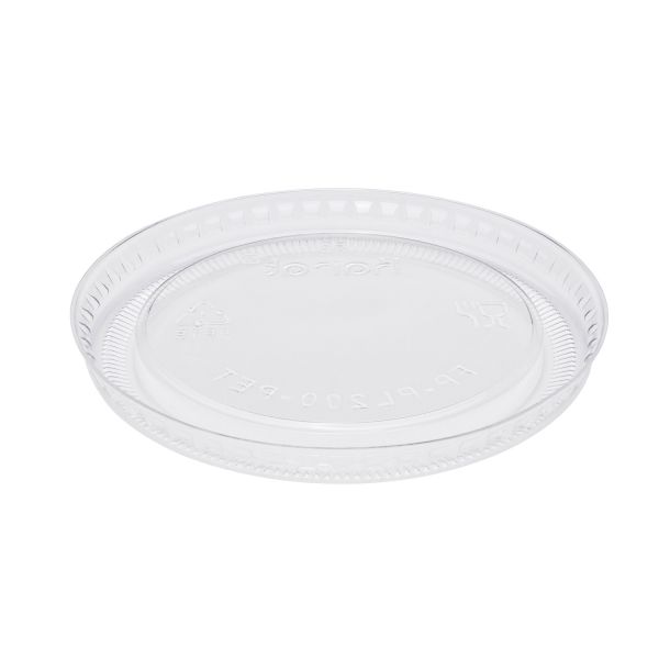 Clear Karat 1oz Squat-2oz PET Plastic Portion Cup Lid