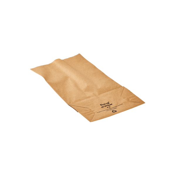 Kraft Karat 4 lb Paper Bag flat