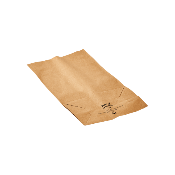 Kraft Karat 6 lb Paper Bag flat