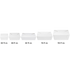 White Karat Fold-To-Go Box in multiple sizes