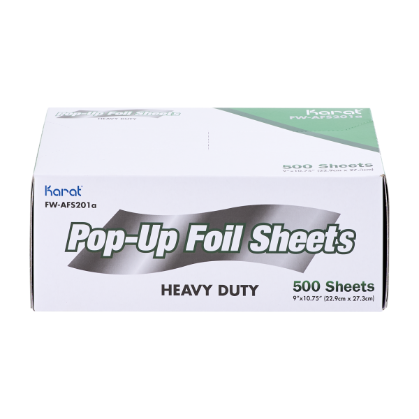 Karat 9" x 10.75" Heavy-Duty Pop-up Aluminum Foil Sheets